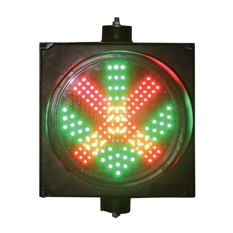 ไฟ Lane Control 300mm แบบดวงเดียว กากบาท + ลูกศรรวมในดวงเดียว Dpark