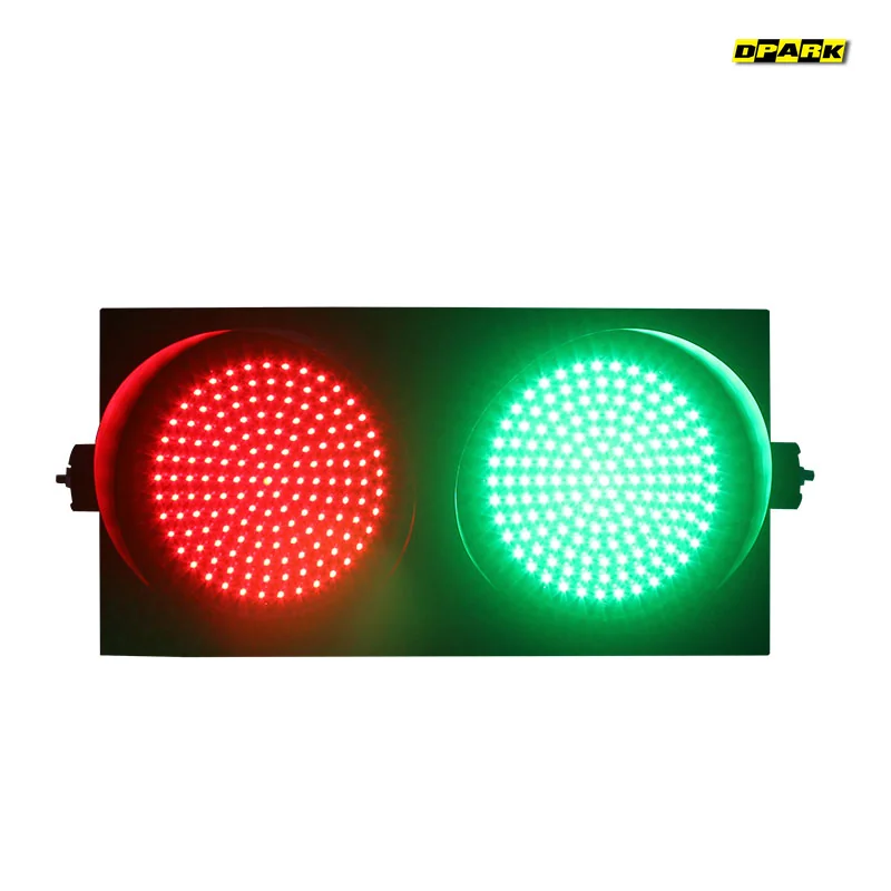 ไฟจราจร LED 2 สี แดง-เขียว 2-in-1 ขนาด 300mm หลอดรวมในตัวเดียว สำหรับสี่แยกกะทัดรัด Dpark