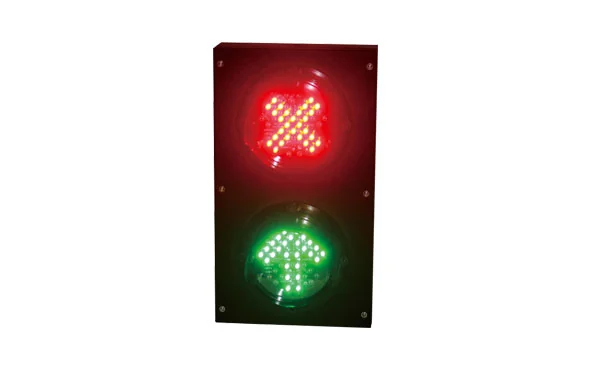ไฟ Lane Control ขนาดเล็ก 100mm กากบาทแดง + ลูกศรเขียว ควบคุมช่องทาง Dpark