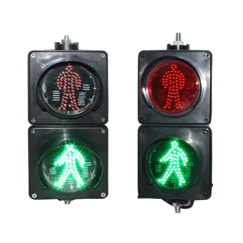 ไฟคนข้ามถนนขนาดเล็ก 100mm สัญญาณคนยืนแดง-คนเดินเขียว LED Dpark