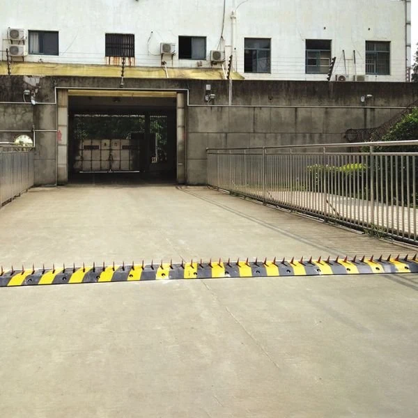 ตัวอย่างการติดตั้ง Tyre Killer ที่ช่องทางเข้าออก