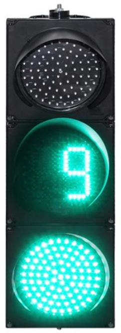 TE-TLRYG02-CT ไฟจราจร 3 สี 200mm + Countdown Timer | Dpark
