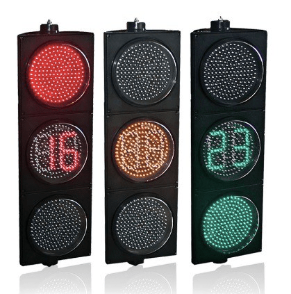 ไฟจราจร RYG 300mm + Counter